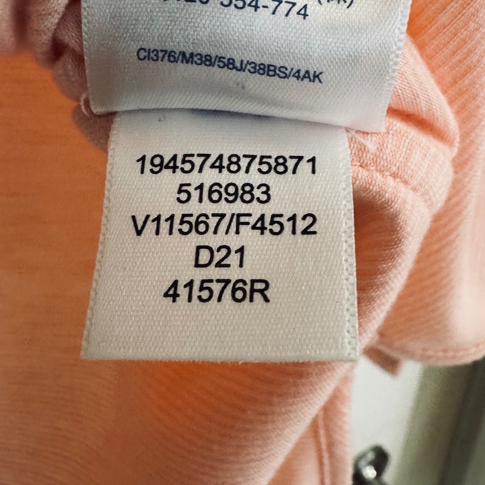 Lands End Womens Peach Pink Long Sleeve Active Top Modal Blend Size M - Picture 3 of 4